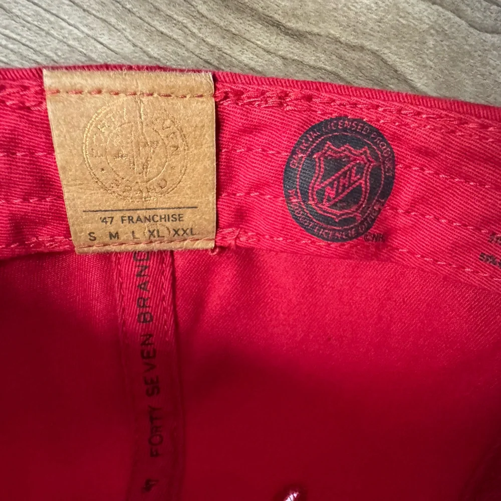 Red Wings 47 Fitted baseball Hat Cap Size XL Red - Picture 4 of 6